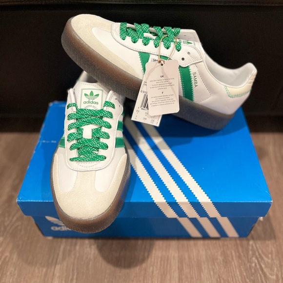 adidas Shoes - Adidas Sambae White Green Gum Women’s
